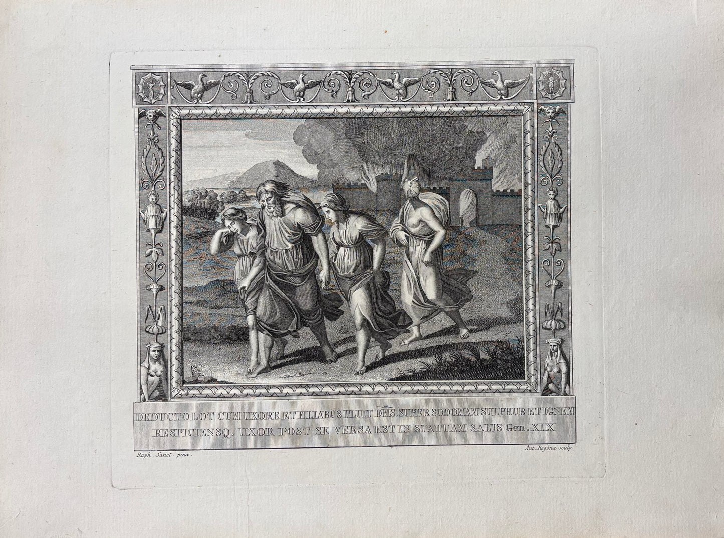 “Lot and Family fleeing Sodom” by Raphael