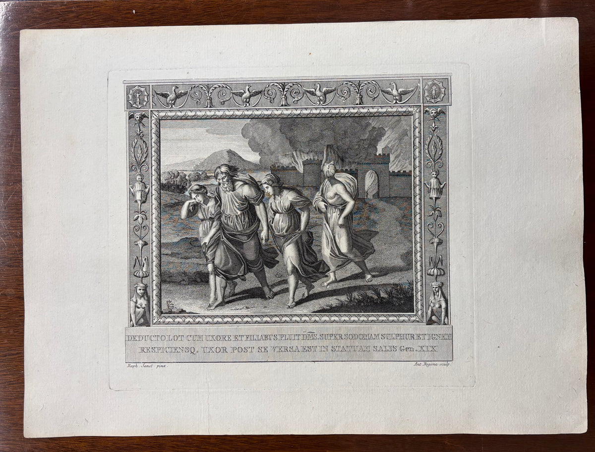 “Lot and Family fleeing Sodom” by Raphael