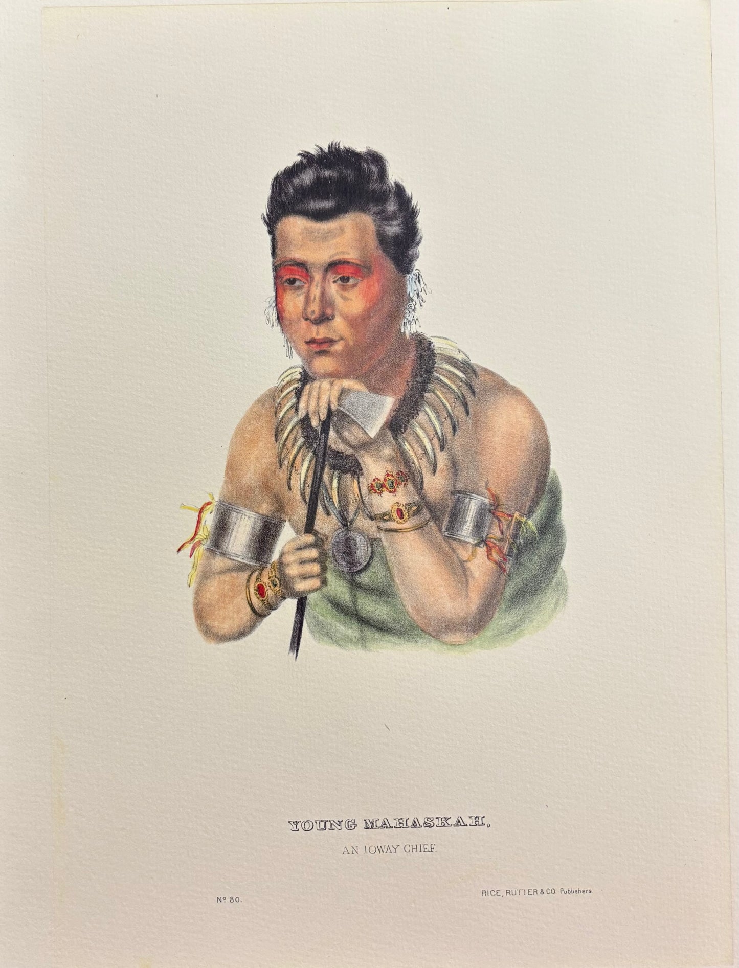 "Young Mahaskah, An Ioway Chief" by Charles Bird King
