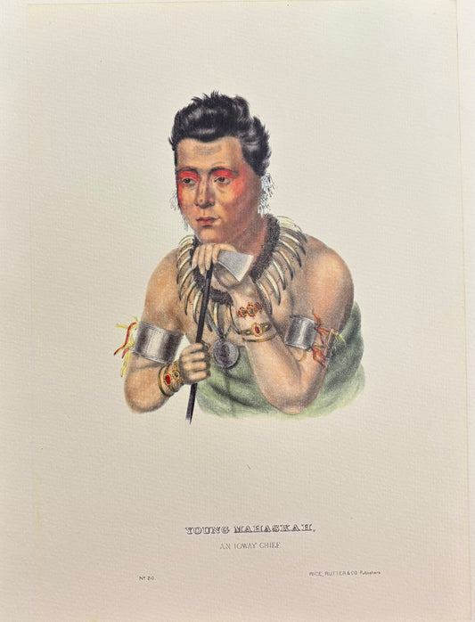 "Young Mahaskah, An Ioway Chief" by Charles Bird King