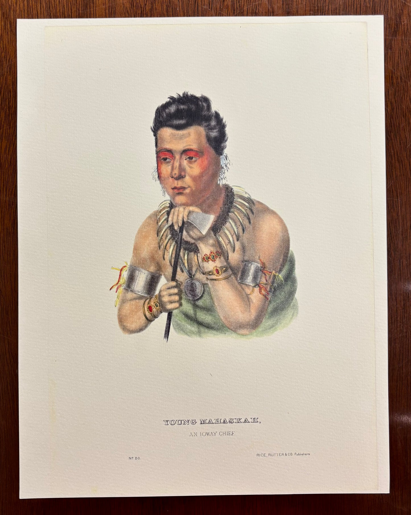 "Young Mahaskah, An Ioway Chief" by Charles Bird King