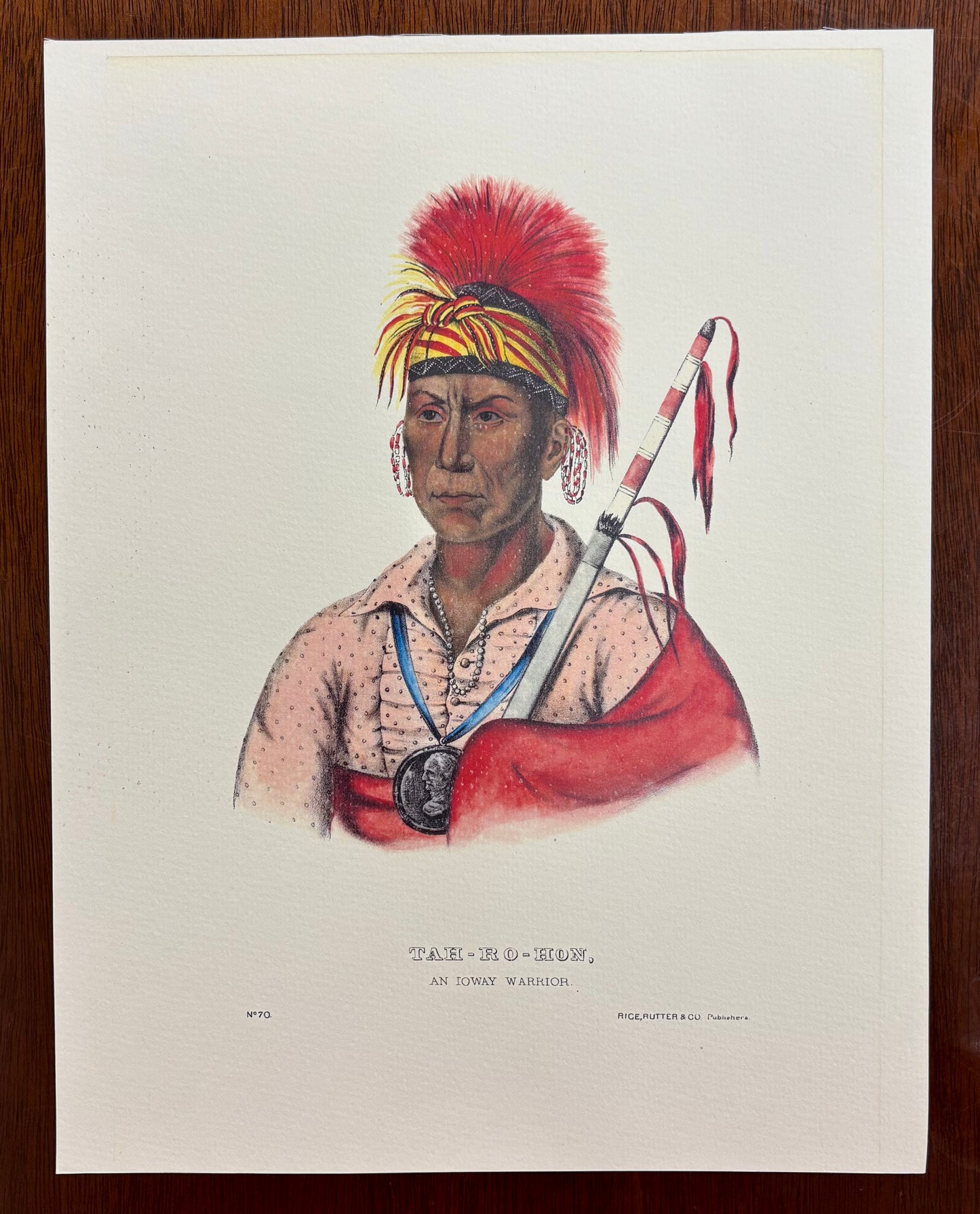 "Tah-Ro-Hon, An Ioway Warrior" by Charles Bird King