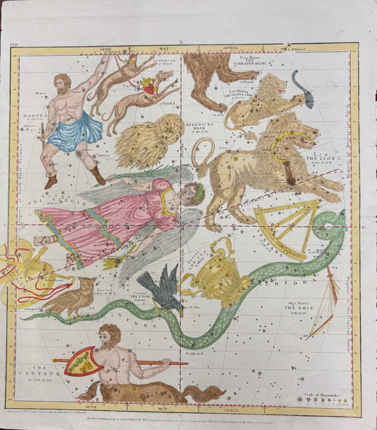 Plate IV in the Atlas Designed to Illustrate Burritt’s Geography of the Heavens, by Elijah Hinsdale Burritt