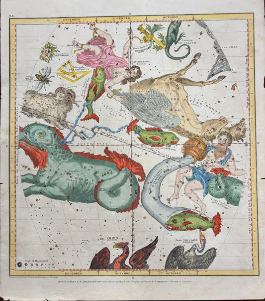 Plate II in the Atlas Designed to Illustrate Burritt’s Geography of the Heavens, by Elijah Hinsdale Burritt