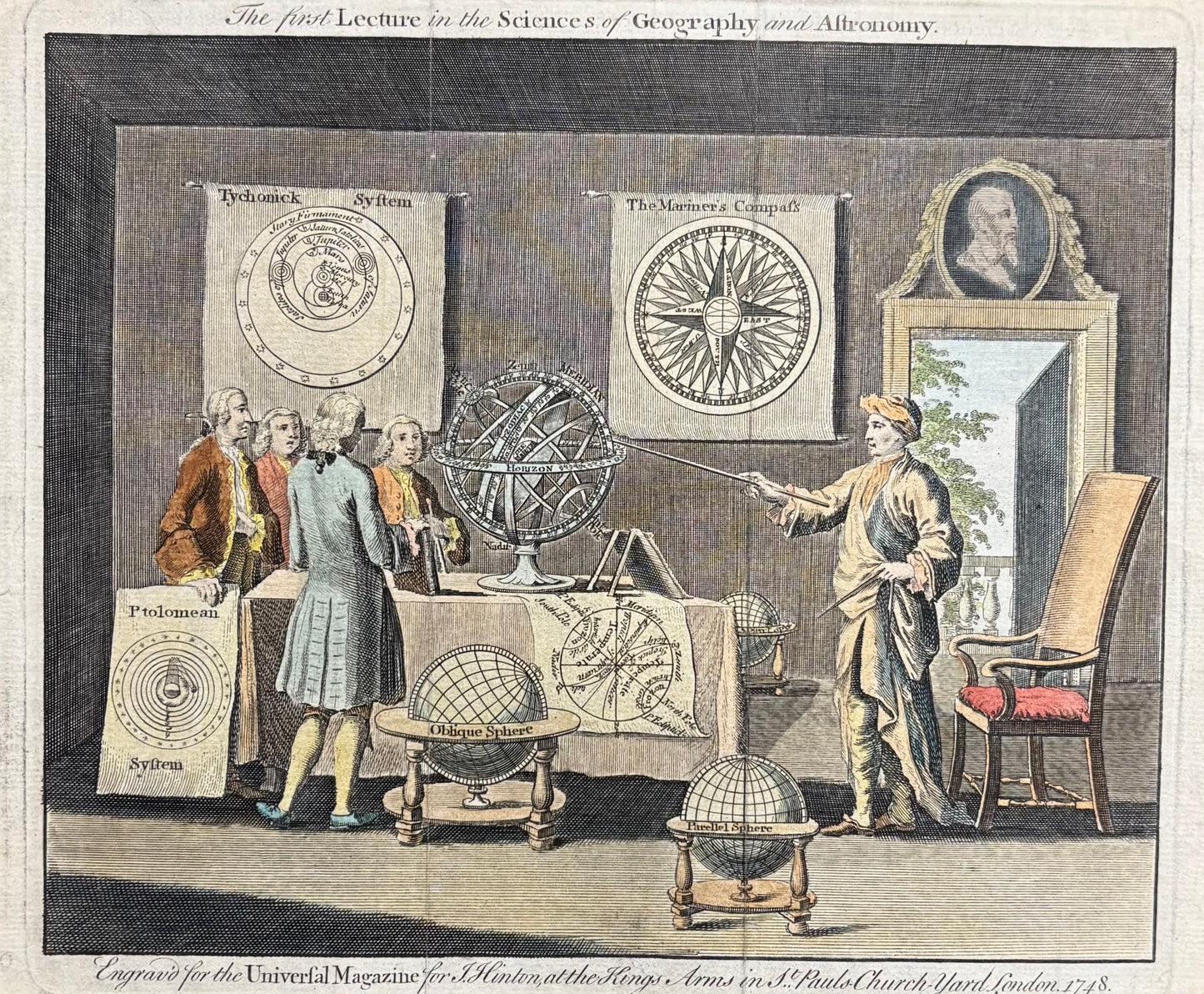 “The First Lecture in the Sciences of Geography and Astronomy” by Unknown