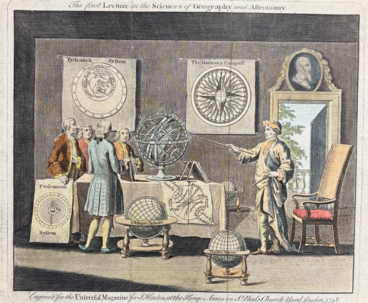 “The First Lecture in the Sciences of Geography and Astronomy” by Unknown