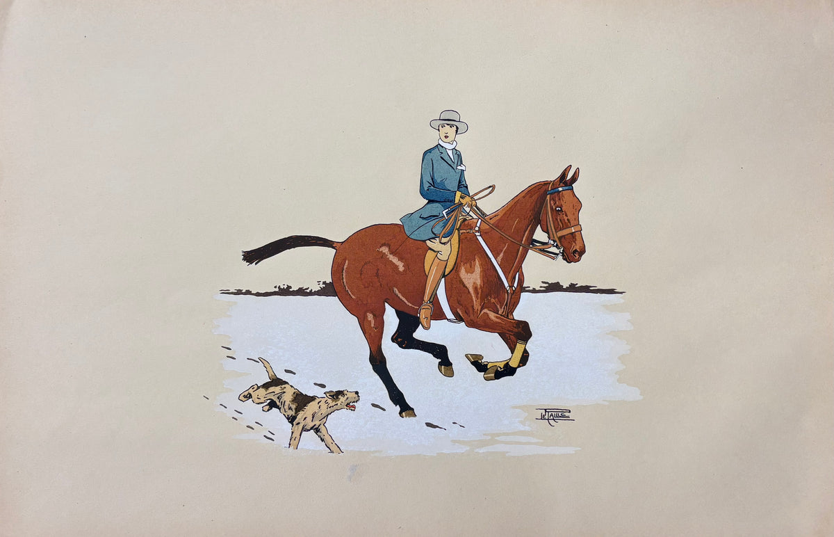 Rider in Blue Jacket by Étienne Le Rallic
