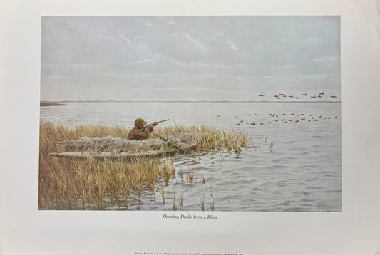 Shooting Ducks from a Blind by Arthur Burdett Frost (A. B. Frost)