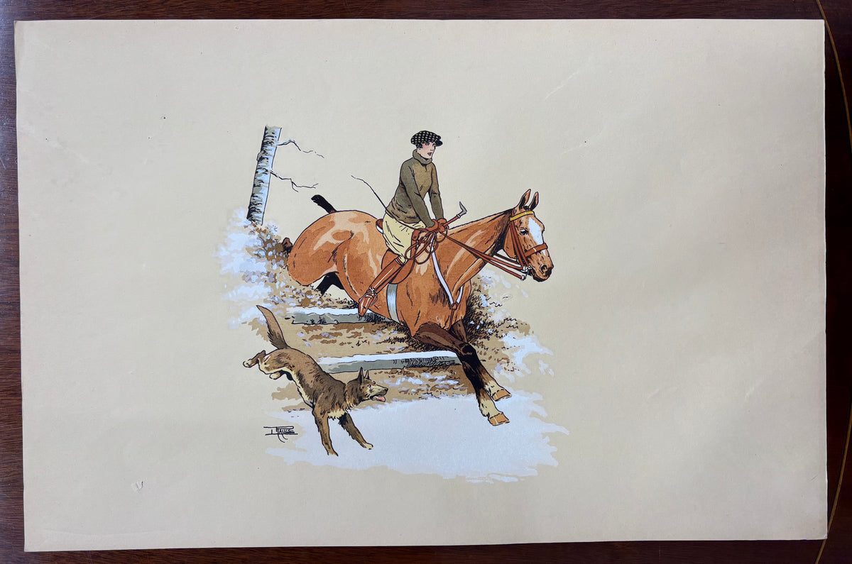 Rider in Green by Étienne Le Rallic