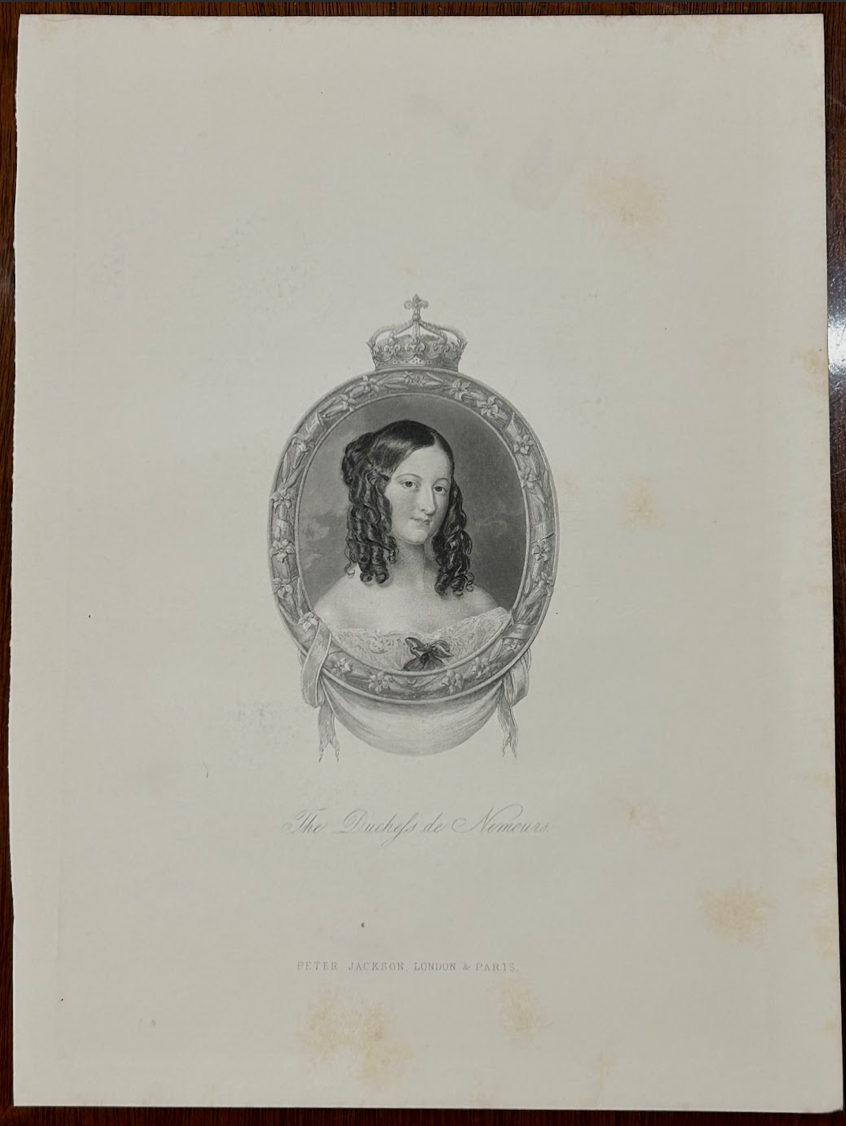 Portrait, The Duchess de Nemours by Sir William Charles Ross