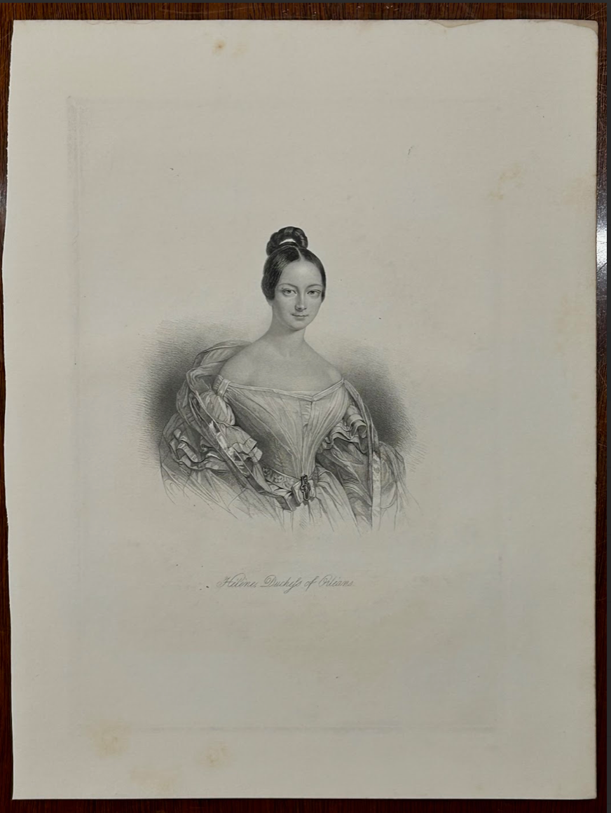 Portrait, Helene, Duchess of Orleans by Julius Schoppe