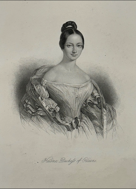 Portrait, Helene, Duchess of Orleans by Julius Schoppe