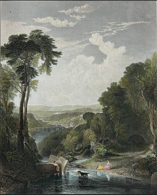 English Landscape, Crossing the Brook by Joseph Mallord William Turner
