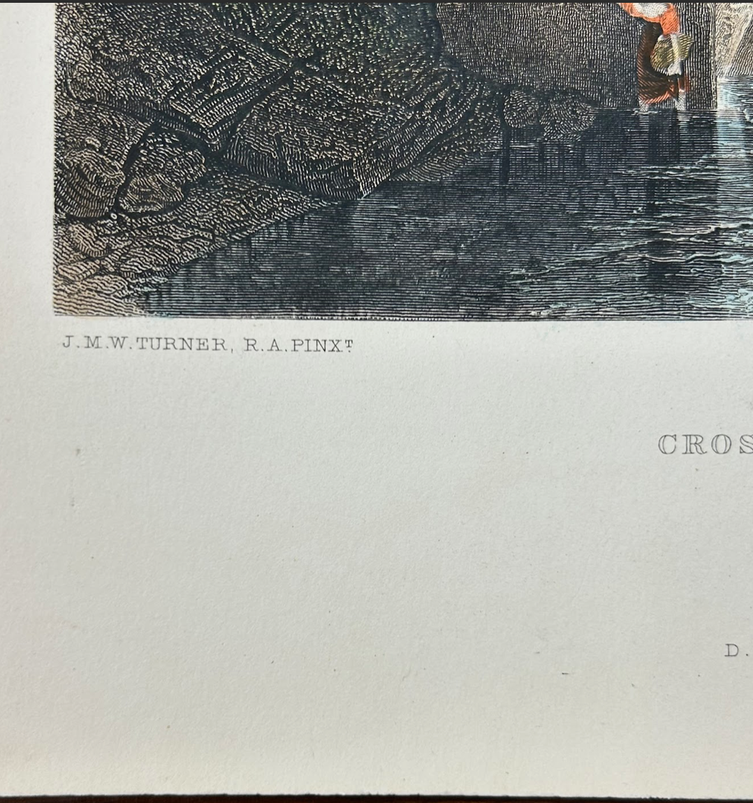 English Landscape, Crossing the Brook by Joseph Mallord William Turner