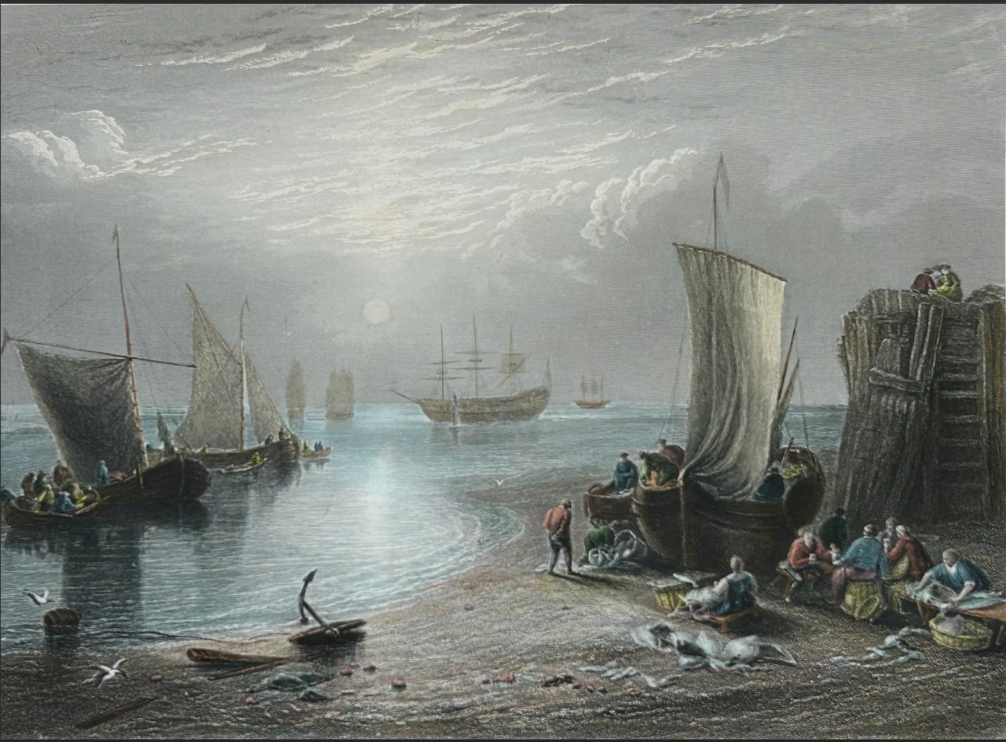 English Landscape, The Sun Rising in a Mist by Joseph Mallord William Turner