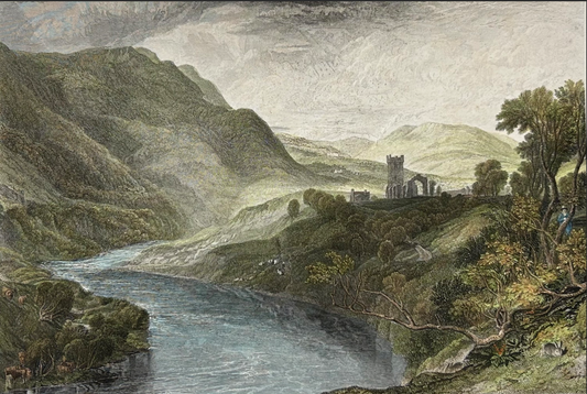 English Landscape, Merrick Abbey, Swaledale by Joseph Mallord William Turner