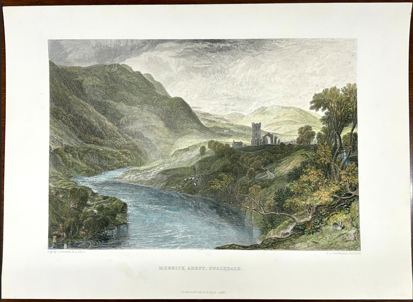 English Landscape, Merrick Abbey, Swaledale by Joseph Mallord William Turner