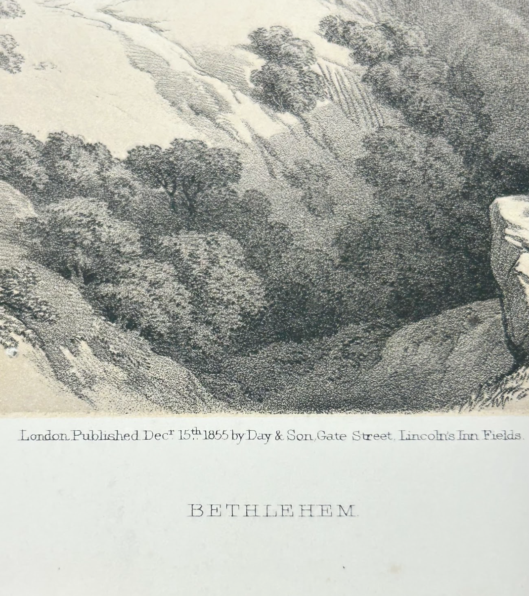 Hand Colored Engraving by Roberts, Bethlehem, Plate 85